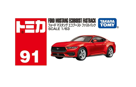  Tomica 91 Ford Mustang (Box) (đỏ) 