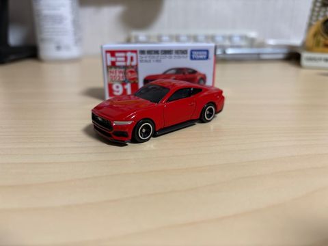  Tomica 91 Ford Mustang (Box) (đỏ) 