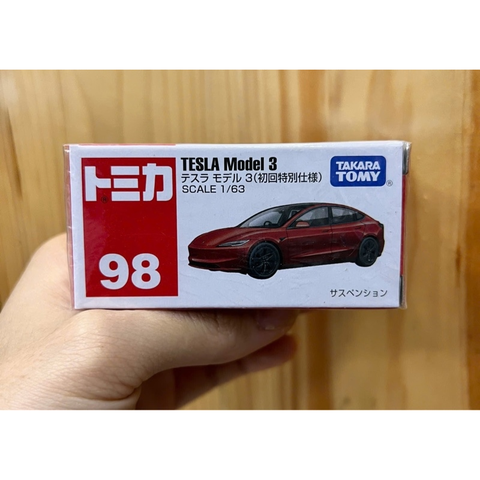  Xe mô hình Tomica 98 Tesla Model 3 SP ( đỏ) 
