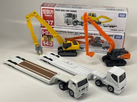  Xe mô hình Tomica Long 143 Hitachi Transport Vehicle 