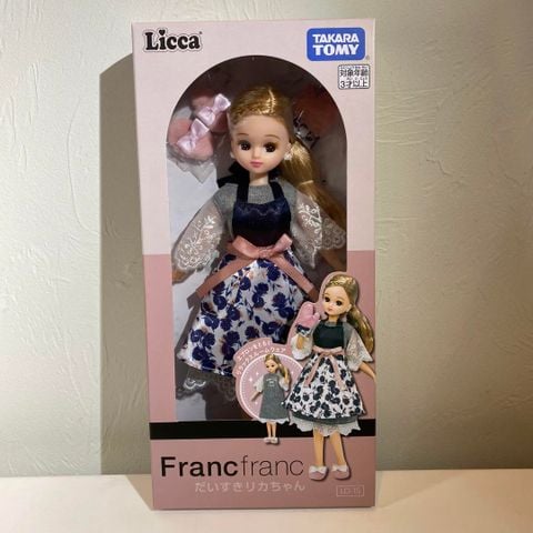  Búp bê LD-15 Licca-chan Doll Francfranc Favorite Licca-chan Dress Up 