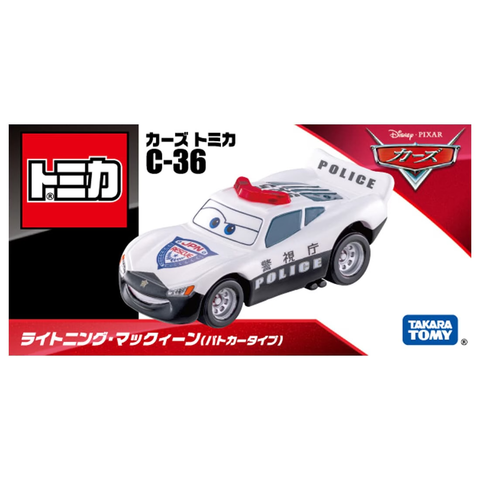  Xe mô hình C-36 Tomica Disney Cars Lightning McQueen (Patrol Car Type) 
