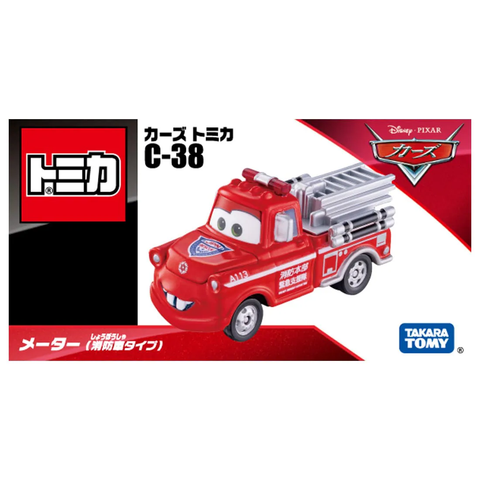  Xe mô hình C-38 Tomica Disney Cars Mater (Fire Truck Type) 