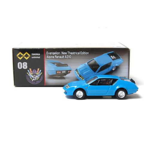  Xe mô hình Tomica Premium Unlimited 08 Rebuild of Evangelion Alpine Renault A310 (Katsuragi Misato) 
