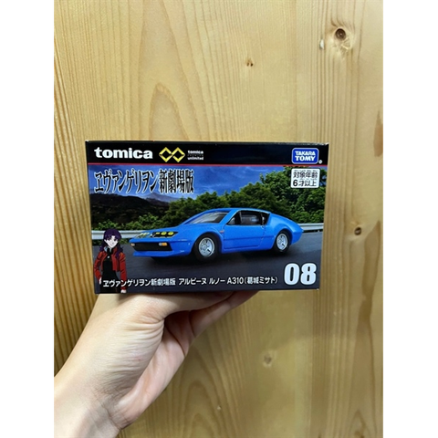  Xe mô hình Tomica Premium Unlimited 08 Rebuild of Evangelion Alpine Renault A310 (Katsuragi Misato) 