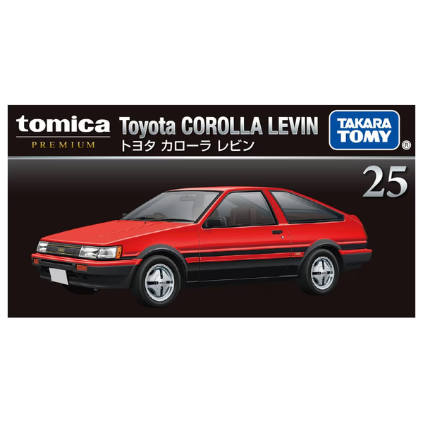 Mô hình xe Tomica PRM 25 Toyota Corolla Levin ( Đỏ đen)