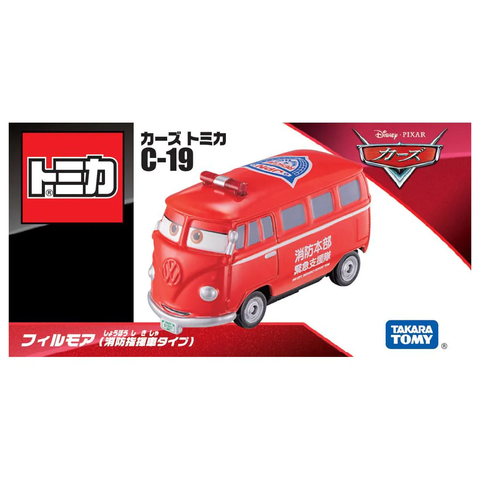  Xe mô hình C-19 Tomica Disney Cars Fillmore (Fire Command Car Type) 