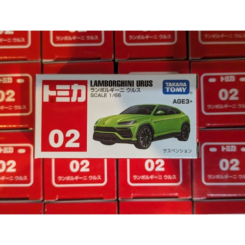  Mô hình xe Tomica 02 Lamborghini Urus (xanh lá) 