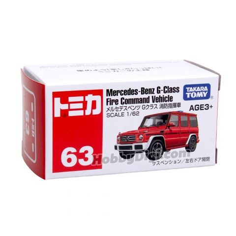  Xe mô hình Tomica 63 Mercedes Benz G-Class Fire Command Vehicle 