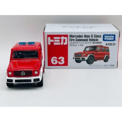  Xe mô hình Tomica 63 Mercedes Benz G-Class Fire Command Vehicle 