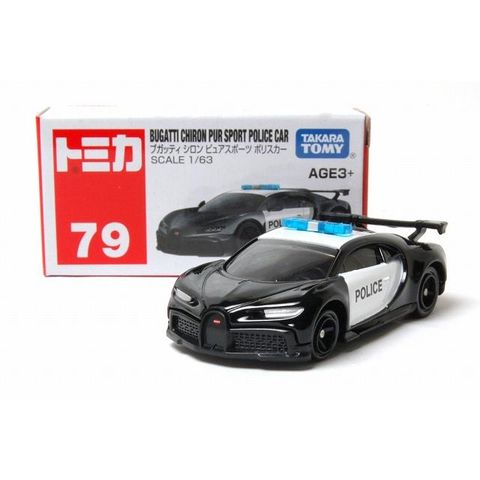  Xe mô hình Tomia Asia 79 Bugati Chiron Bur Sport Police 