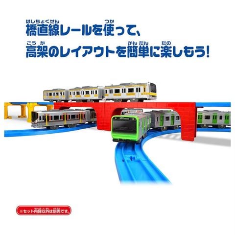  Đồ chơi ray tàu Takara Tomy R-17 Plarail Straight Bridge Rail 
