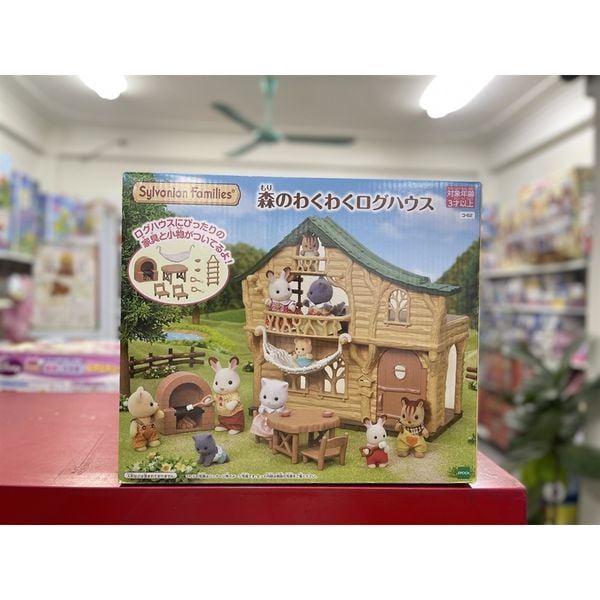 Nhà 23win04 23win11 EP-62 Calico Critters Forest Log Cabin House