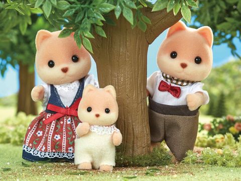  Sylvanian Families FS-35 Caramel Dog Family 