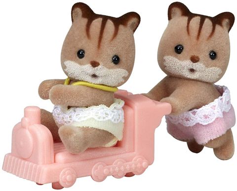 Sóc sinh đôi RI-46 Sylvanian Families Walnut Squirrel Twins chan 