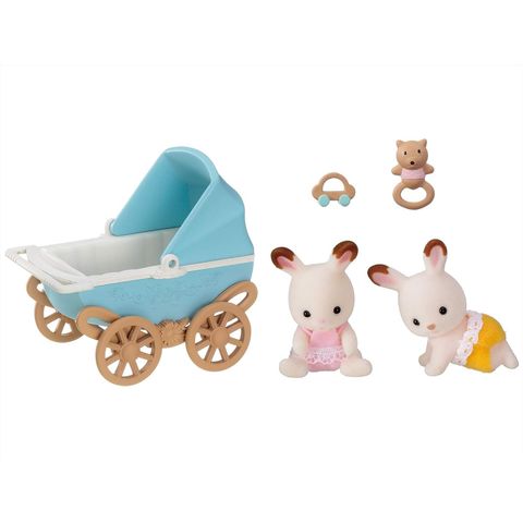  DF-14 Chocolat Rabbit Twin, Furniture Set Sylvanian Families 