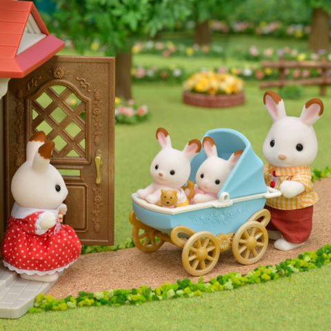  DF-14 Chocolat Rabbit Twin, Furniture Set Sylvanian Families 