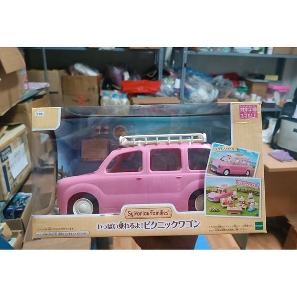 23win08 com xe picnic màu hồng Sylvanian Family You can get a lot! Picnic Wagon V-06