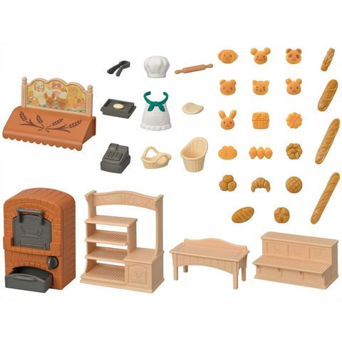  Tiệm Làm Bánh Sylvanian Families EP-88 Store Konari Oven! My First Baker's Set 
