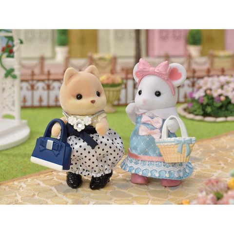  Đồ chơi búp bê thời trang Sylvanian Families Fashion Play Set Ribbon Marshmallow Mouse 