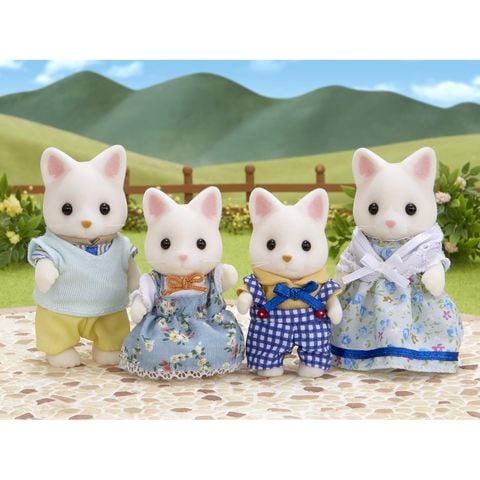  FS-12 Silk Cat Family Sylvanian Family 