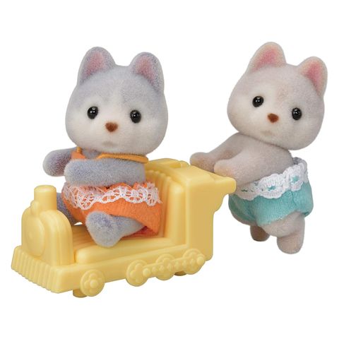  Y-117 Sylvanian Families Husky Twin-chan Doll 