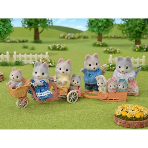  Y-117 Sylvanian Families Husky Twin-chan Doll 