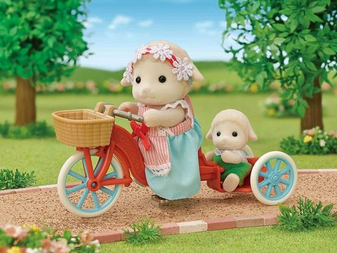  Mi-90 Sylvanian Families Sheep Mother Popcorn Bike 