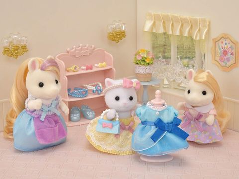  Đồ chơi bộ thời trang F-16 Sylvanian Families doll fashionable dress-up set 