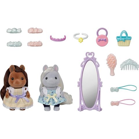  FU-17 Fashionable Pony Friends Set Sylvanian Families 