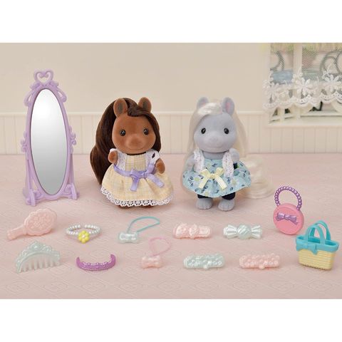  FU-17 Fashionable Pony Friends Set Sylvanian Families 