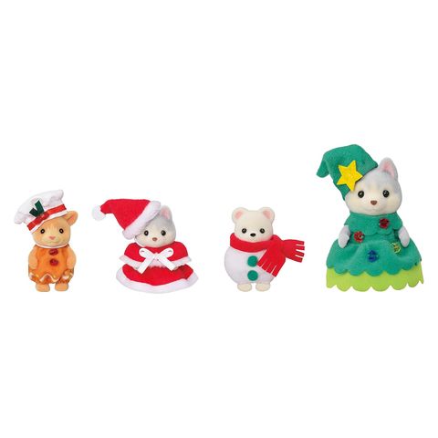  Đồ chơi búp bê SE 208 - Happy Christmas Friends Se-208 EPOCH Calico Critters NEW 