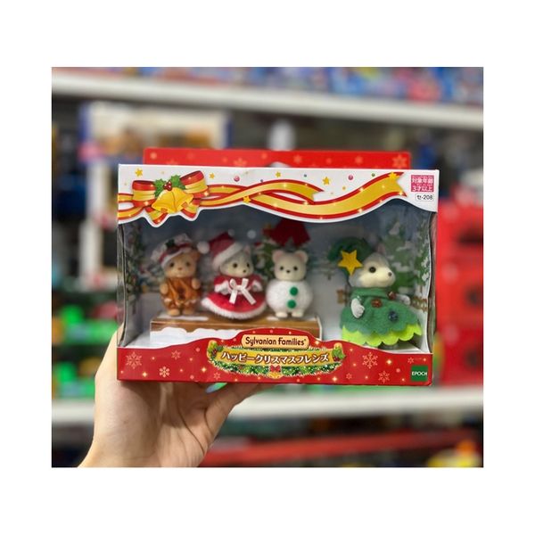 23win08 com búp bê SE 208 - Happy Christmas Friends Se-208 EPOCH Calico Critters NEW