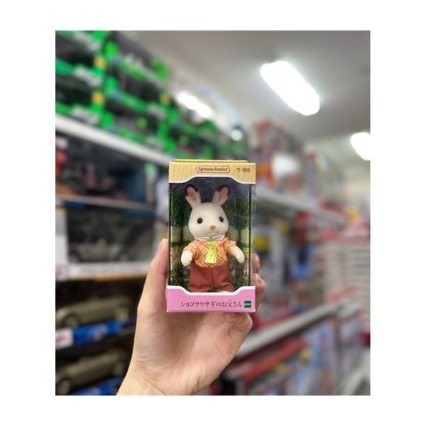 23win08 com búp bê U-100 Chocolat Rabbit Dad Sylvanian Family Doll-1