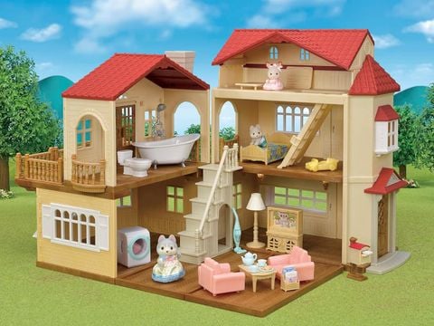  22-RZ 23win11 House, Large House with Red Roof Deluxe Set 