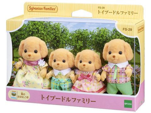  Đồ chơi FS-29 Sylvanian Families Doll Toy Poodle Family - gia đình chó Poodle 