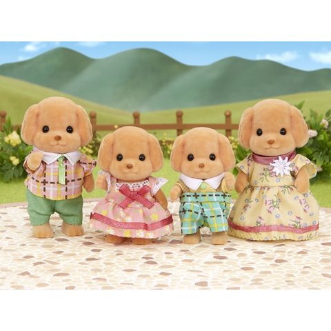  Đồ chơi FS-29 Sylvanian Families Doll Toy Poodle Family - gia đình chó Poodle 