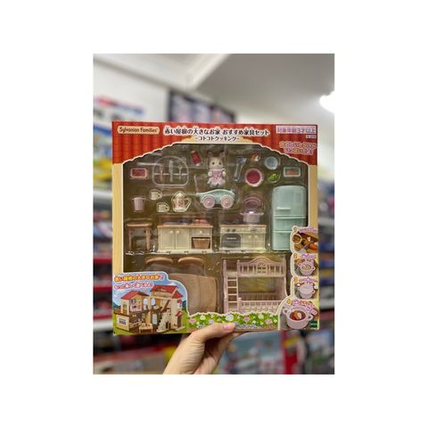  Ce-210 Sylvanian Families Large House with Red Roof Furniture Set 