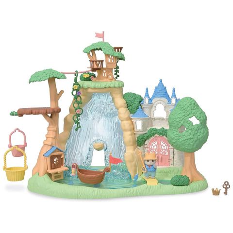  Đồ chơi thác nước trong rừng KO-75 Sylvanian Families Family Trip Home Big Waterfall Secret Forest 