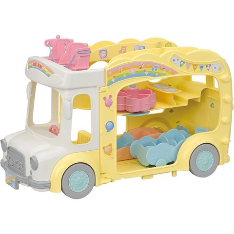  Đồ chơi xe buýt trường học S-70 Sylvanian Families Everyone's Nursery School Bus 