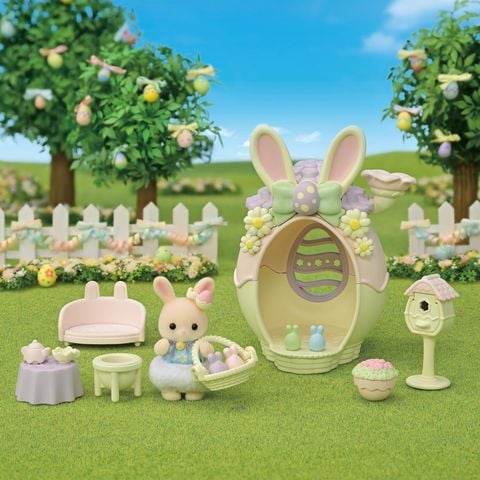  Đồ chơi ngôi nhà trứng phục sinh S-212 Sylvanian Families Seasonal Toy Margaret Rabbit Easter Egg House 