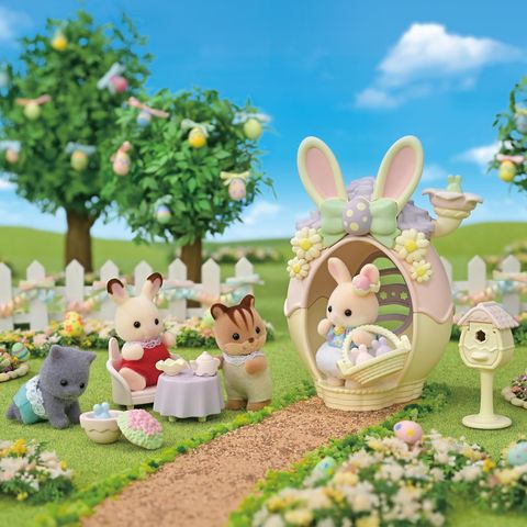  Đồ chơi ngôi nhà trứng phục sinh S-212 Sylvanian Families Seasonal Toy Margaret Rabbit Easter Egg House 