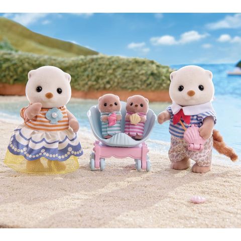  Đồ chơi búp bê gia đình FS-54 Sylvanian Families Cove Sea Otter Family 