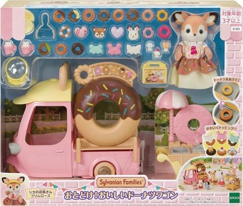  Đồ chơi xe bán bánh Mi-93 Sylvanian Families Delivery! Tasty Doughnut Wagon 