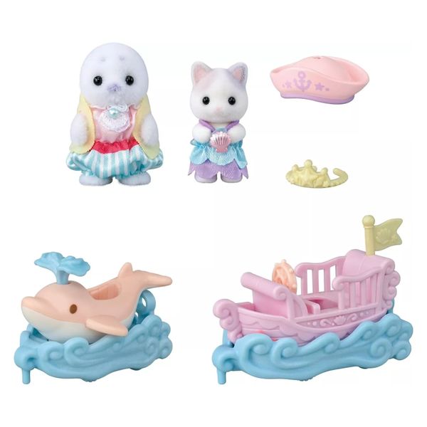 23win08 com KO-80 23win11 Dolphin Boat Amusement Park Floats Set