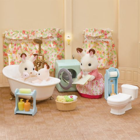  Đồ chơi nội thất nhà búp bê S-213 Large House with Red Roof Deluxe Furniture Set Sylvanian Families 