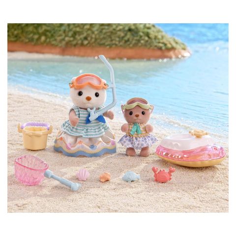  Đồ chơi búp bê FS-57 Sylvanian Families Sea Otter Siblings 