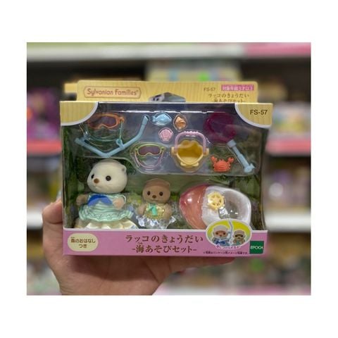  Đồ chơi búp bê FS-57 Sylvanian Families Sea Otter Siblings 