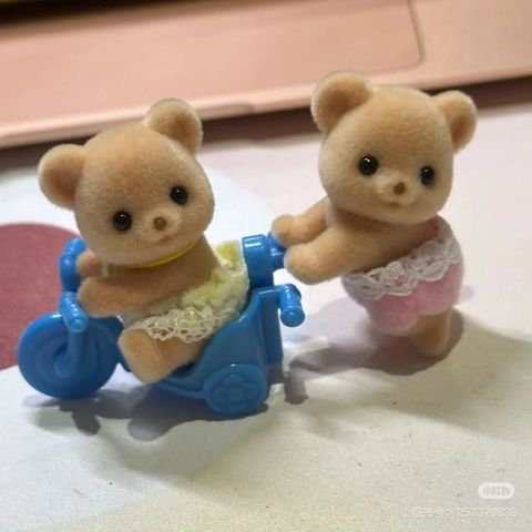  Bộ hai bé gấu KU-70 Sylvanian Families Epoch Biscuit Bear Twins 