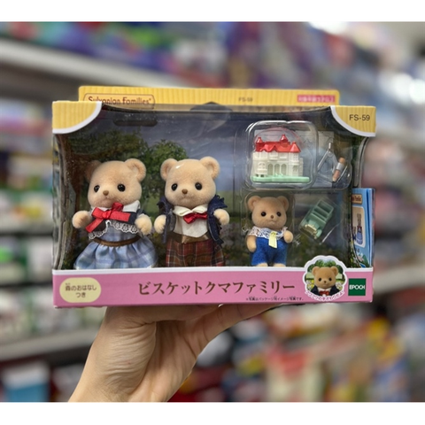 Bộ gia đình gấu FS-59 Sylvanian Families: Biscuit Bear Family 